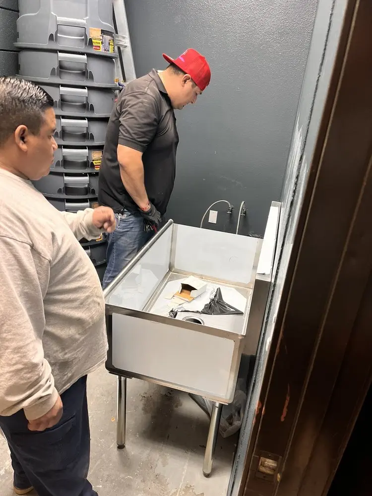 Commercial plumbing and sink installation in Billings